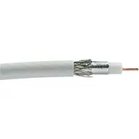 Schwaiger SAT Koaxialkabel 110 dB, weiß - Rolle 100 m ** 1m/0,91 EUR