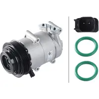 Hella Klimakompressor 12 V Ø 128 mm Thermo-Expertise für u.a. FORD TRANSIT