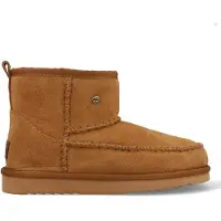 Warmbat Hausschuhe Wallaby Suede Damen Stitch Damen Cognac-Schuhgröße 39
