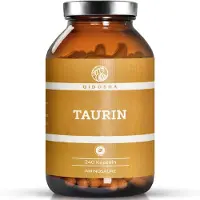 QIDOSHA Taurin Kapseln hochdosiert, 2000 mg L-Taurin Tagesportion, 240 Kapseln