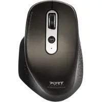 Port Designs 900716, rechts, Optisch, RF Wireless + Bluetooth, 3200 DPI, Schwarz