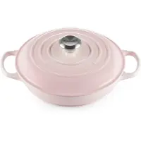 Le Creuset Gusseiserner Bräter, 26 cm, 2,2 L, Muschelrosa