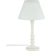 Atmosphera Tischlampe Classico - Holz - Weis - H 36 cm - Design - Stehlampe
