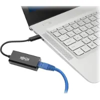 Eaton Corporation Tripp Lite USB C to Gigabit Ethernet Adapter USB Type C to Gbe 10/100/1000 - Netzwerkadapter - USB-C 3.1 - Gigabit Ethernet - Schwarz
