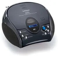 Lenco SCD-24DAB BK - Tragbares DAB+-Radio mit CD-Player und Bluetooth, Schwarz