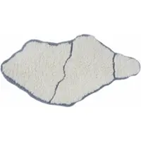 Abyss & Habidecor Badematte Jess 330 Light Grey / Blue-70 x 135 cm