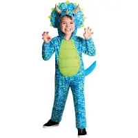 Amscan kinderkostüm Dino Junior Polyester blau/grün mt 6-8 Jahre