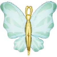 Party Deco Folienballon Schmetterling Mint