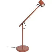 White Label Tischlampe Aero in Rot mit Metallgestell, höhenverstellbar, GU10