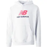 New Balance Athletics French Terry Logo Hoodie Ash Größe: L | Kaputzenpullis Outlet | Herren