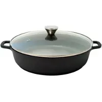 Baumalu 32 cm 5 l schwarzer gusseisen-schmortopf 384940