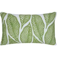 Mars & More Kissen "Leaf" in Grün - (L)30 x (B)50 cm - onesize