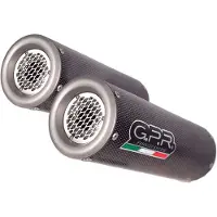 Gpr Exhaust Systems M3 Poppy Aprilia Tuono R 1000 Factory 06-10 Ref:a.27.m3.pp Stainless Steel Slip On Homologierter Schalldämpfer