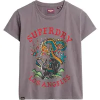 Superdry Tattoo Rhinestone Fitted Kurzarm-t-shirt