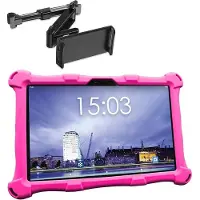 AngelTech Kindertablet XL Rosa XL mit Tablet-Halterung