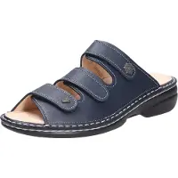 Finn Comfort , Menorca-Soft, Damen Pantolette, Soft-Fußbettung, Atlantic, - Damenschuhe Pantolette / Zehentrenner, Blau