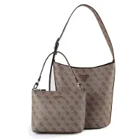 GUESS Jeans Damen Handtasche in Beige SG697404_BELATTEL