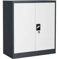 VCM Stahlschrank abschliessbar Malivo 2fach