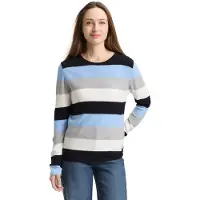 Tom Tailor Knit Structured Striped Pullover