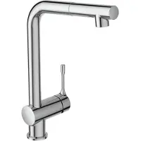 Ideal standard Küchenarmatur Ceralook hoher Auslauf mit 1-Funktionsbrause, Ausladung 207mm BC176AA Chrom