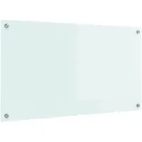vidaXL Küchenrückwand Milch 90 x 50 cm Gehärtetes Glas