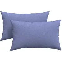 vidaXL Sofakissen 2 pcs Jeans blau 50 x 30 cm Stoff
