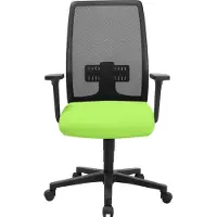 Topstar 539561 EUROSTAR 200 Bürodrehstuhl, Kunststoff, Grün/Schwarz, Standard