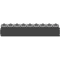 vidaXL Rasenkanten 30 stk. 103 x 0,05 x 22 cm Stahl Schwarz
