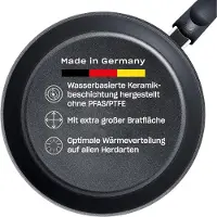 Fissler Ceratal Comfort Orbit Schwarz Bratpfanne 24 cm