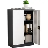 VCM Stahlschrank abschliessbar Malivo 3fach