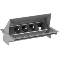 Bachmann CONEO SET 3x Schutzkontakt 1x ABD, silberfarben