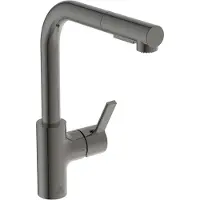 Ideal standard Küchenarmatur GUSTO L-Auslauf 2F-Br. Ausl 23,5cm mag grey magnetic grey