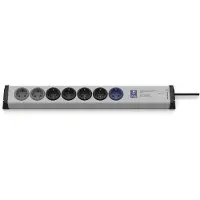 Ehmann 0215x00078301 Steckdosen-Verteiler Grau, Schwarz Schutzkontakt 1St.
