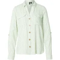 Vero Moda Hemd Bumpy 10275283 Grün Regular Fit