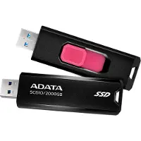 ADATA SC610, 2 TB, USB Typ-A, 3.2 Gen 2 (3.1 Gen 2), 550 MB/s, 10 Gbit/s, Schwarz