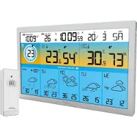 Techno Line weerstation - WD 2500 - 373x228x30mm - zilver - met 1 buitensensor - TL-WD2500