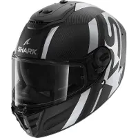 Shark SPARTAN RS CARBON SHAWN MATT matt carbon-schwarz-silber XXL