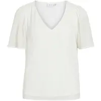 Vila T-Shirt "VIFALIA V-NECK S/S TOP - NOOS"