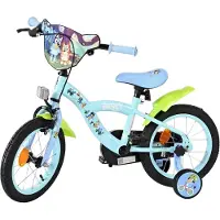 Volare Bluey Kinderfahrrad 14 Zoll Hellblau mit Stützrädern, Handbremse & Rücktrittbremse – für 3,5–5 Jahre, Luftreifen