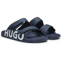 HUGO Logo-Slides mit zwei Riemen Grösse 44