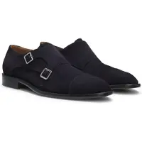BOSS Monkstraps aus Veloursleder mit Doppelriemchen Grösse 41