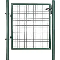 Songmics Abschließbares Gartentor Dunkelgrün GGD150G