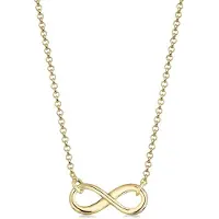 Elli Halskette Infinity Unendlichkeit Symbol 375 Gelbgold Elli Premium Gold