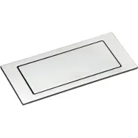 Evoline Backflip Steckdose - versenkbare Steckdose 2 fach mit USB-C Charger, Kunststoff / Glas weiß matt