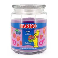 Haribo Duftkerze TM Lila,Rosa,Transparent