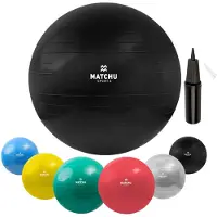 Matchu Sports - Gymnastikball / Pilatesball Sitzball Yogaball mit Pumpe 85 cm 1 St