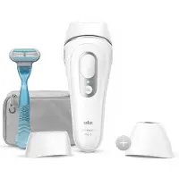 Braun Silk-expert Pro Silk expert Pro 3 PL3121, Silber, Weiß, Lichtimpulstechnologie (IPL), Vereinigtes Königreich, AC, 100 - 240 V, 1,17 kg