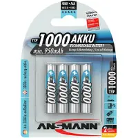 Ansmann 1x4 Nimh 1000 Micro 950mah Aaa Wiederaufladbare Batterie