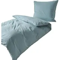 TRAUMSCHLAF Melange Bettwäsche 200x200 cm + 2x 80x80 cm mint