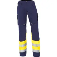 Kübler Hose REFLECTIQ Klasse 1 warngelb/dunkelblau Form 2208 Grösse 94